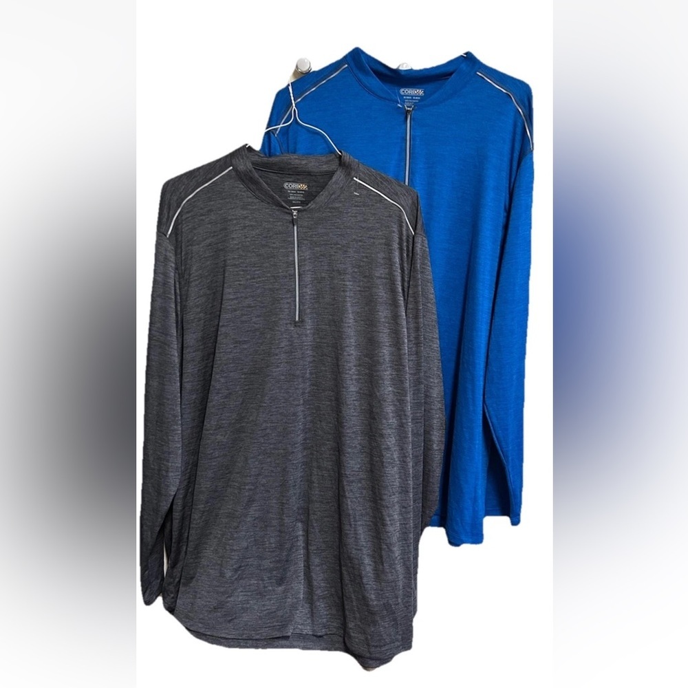 Core 365 Performance Tops Size 3X Lot Of 2 Kinetic Quarter-Zip Long Sleeve NEW